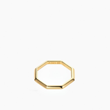 Triangle Octagon Ring Gold