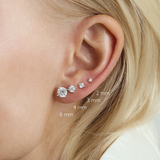 Stud Earrings Kit Silver
