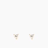 Heart Studs Gold