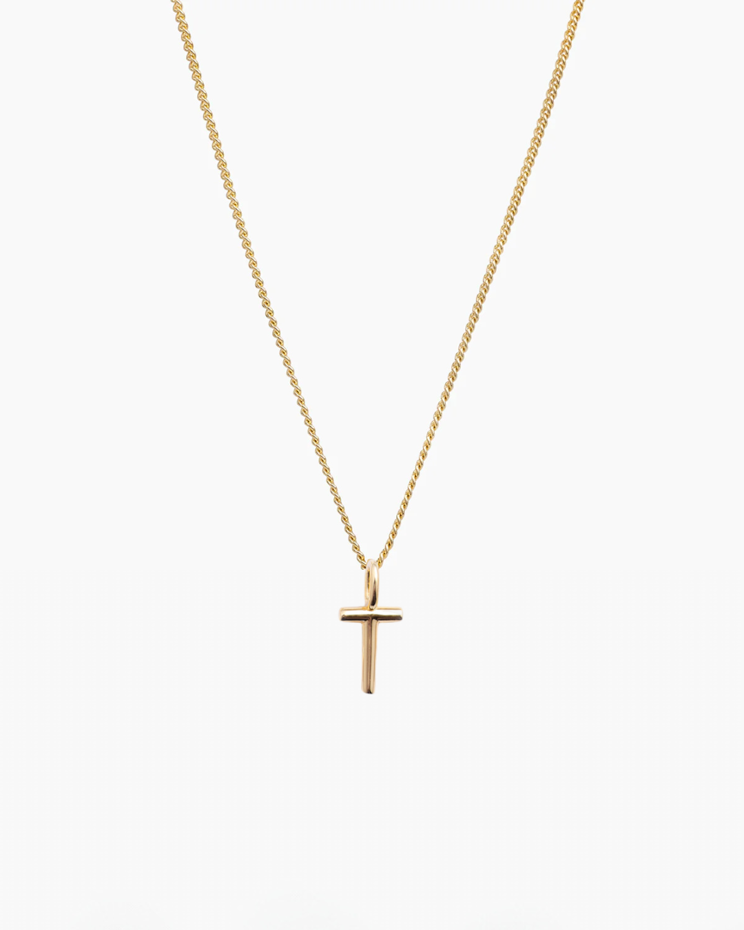 Letter Charm Necklace Gold
