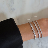 Tennis Bracelet Silver 4 mm