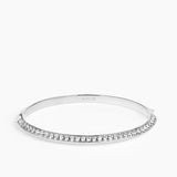 Rivetto Half Pavé Bracelet Silver