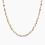 Tennis Necklace Gold 3 mm