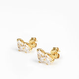 Doppio Pera Studs Gold