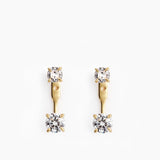 Double Eterno Earrings Gold