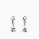 Double Eterno Earrings Silver