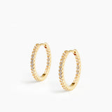 Eterno Hoops 15mm Gold
