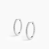Eterno Hoops 15mm Silver