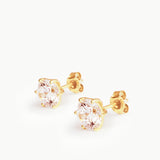 Studs Earrings Gold - 8 mm