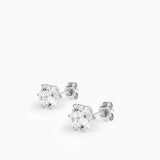 Studs Earrings Silver - 8 mm