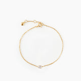 Solitaire Chain Bracelet Gold