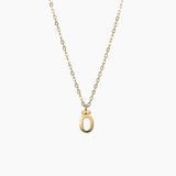 Plain Letter Necklace Gold