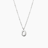 Plain Letter Necklace Silver