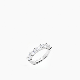 Half Baguette Ring Silver