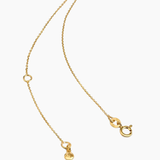 Plain Letter Necklace Gold