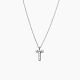 Stone Letter Necklace Silver