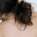 Pear Necklace Silver