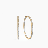 Stone Hoops Gold