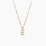 Plain Letter Necklace Gold