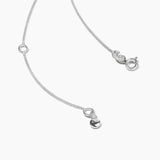 Plain Letter Necklace Silver