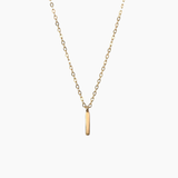 Plain Letter Necklace Gold