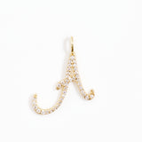 Italic Letters Charm Gold