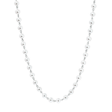 Long Pearl Necklace Silver