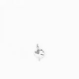 Clover Pavé Charm Silver