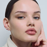 Emerald Studs Small Gold