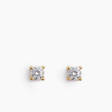 Stud Earrings Gold - 2 mm