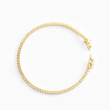 Tennis Bracelet Gold 2 mm