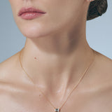 Double Emerald Necklace Gold