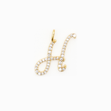 Italic Letters Necklace Gold
