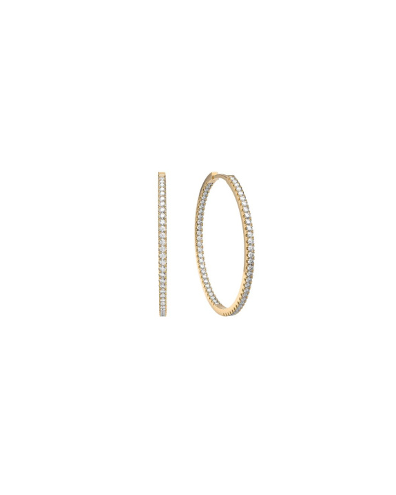 Stone Hoops Gold - 15 mm in der Gruppe Shop / Ohrringe bei ANI (ANI-0124-003)
