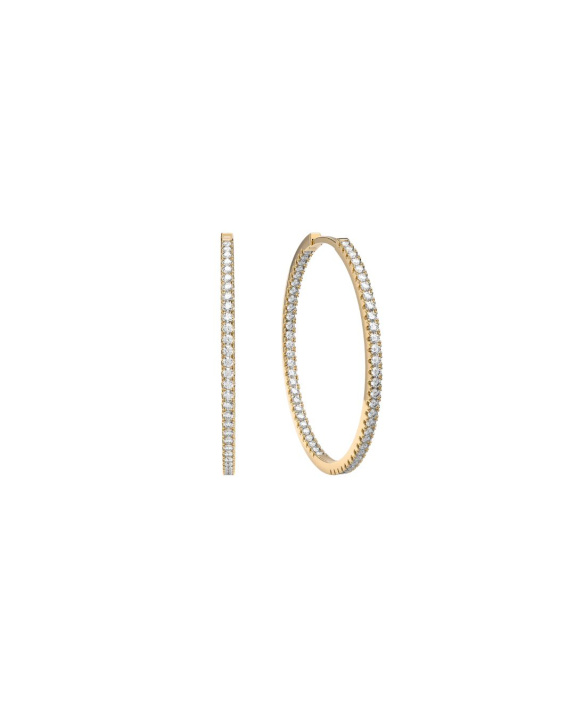 Stone Hoops Gold - 20 mm in der Gruppe Shop / Ohrringe bei ANI (ANI-0124-004)