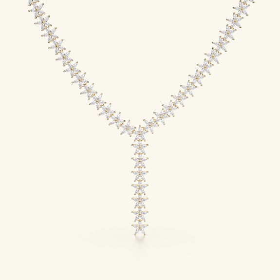 Flower Necklace Gold in der Gruppe Shop / Halsketten bei ANI (ANI-0124-011)