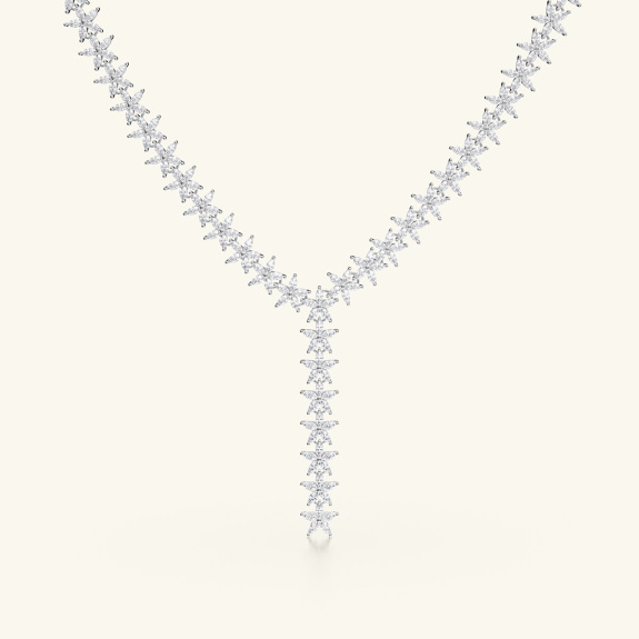 Flower Necklace Silver in der Gruppe Shop / Halsketten bei ANI (ANI-0124-012)