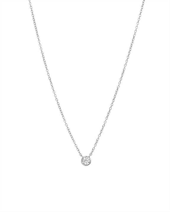 Bezel Chain Necklace Silver in der Gruppe Shop / Halsketten bei ANI (ANI-1024-002)