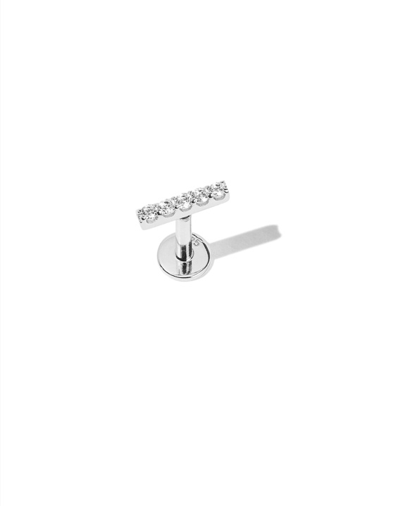 Long Stone Labret Silver in der Gruppe Shop / Ohrringe bei ANI (ANI-1024-012)