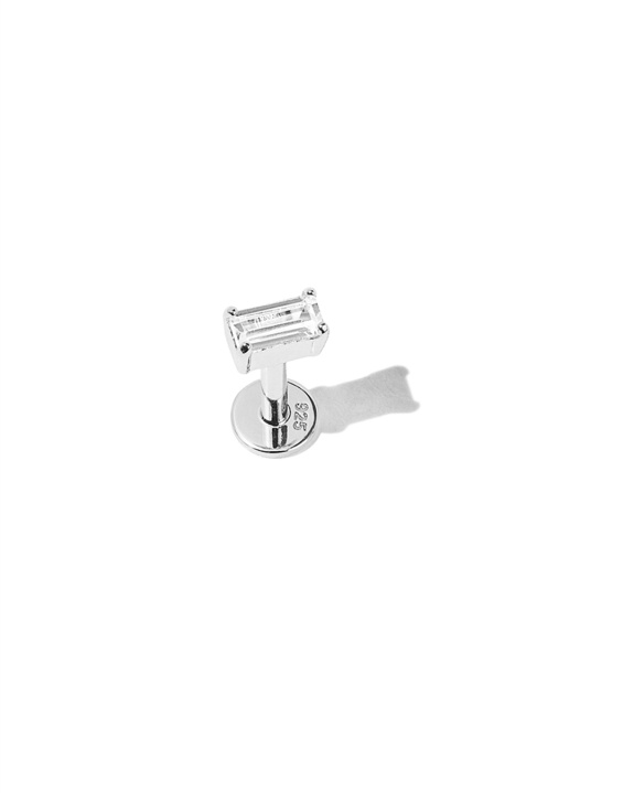 Baguette Labret Silver in der Gruppe Shop / Ohrringe bei ANI (ANI-1024-018)