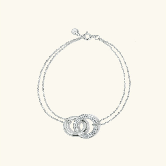 Dualité Bracelet Silver - 17 cm in der Gruppe Shop / Leaving soon bei ANI (ANI-1223-026)