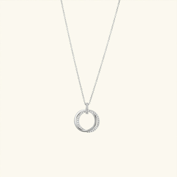 Dualité Pendant Necklace Silver in der Gruppe Shop / Halsketten bei ANI (ANI-1223-032)