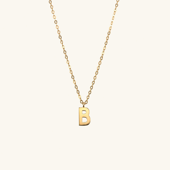 Plain Letter Necklace Gold in der Gruppe Shop / Halsketten bei ANI (ANI401)