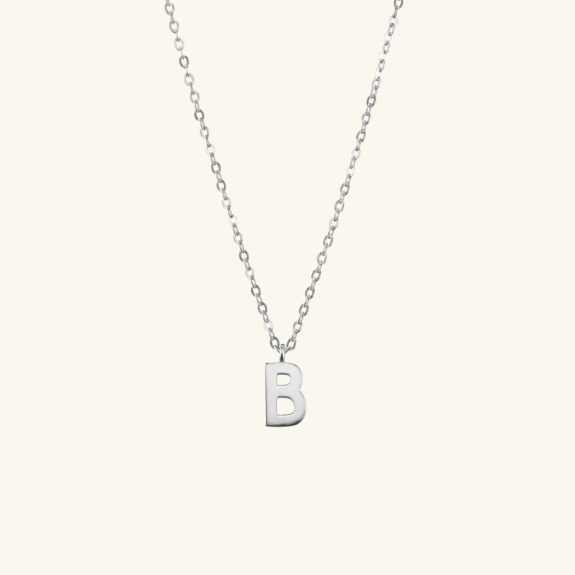 Plain Letter Necklace Silver in der Gruppe Shop / Halsketten bei ANI (ANI402)