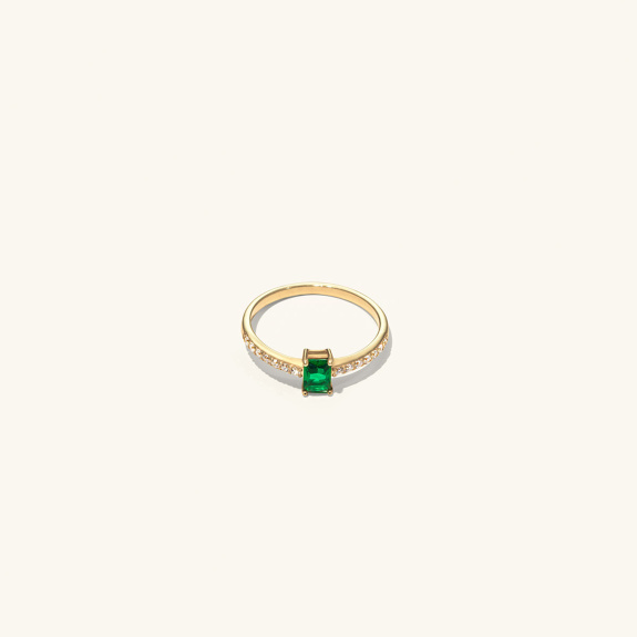 Baguette Ring Green Gold in der Gruppe Shop / Ringe bei ANI (ANI413)