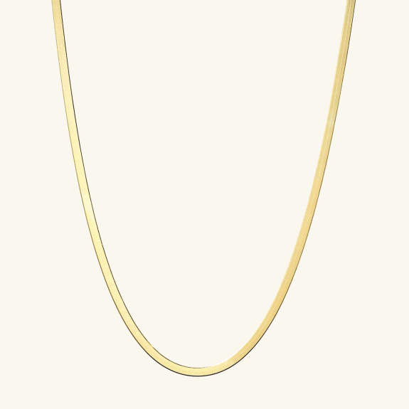 Herringbone Necklace Gold - 47 cm in der Gruppe Shop / Halsketten bei ANI (ANI633)