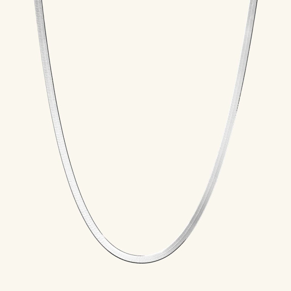 Herringbone Necklace Silver - 41 cm in der Gruppe Shop / Halsketten bei ANI (ANI634)