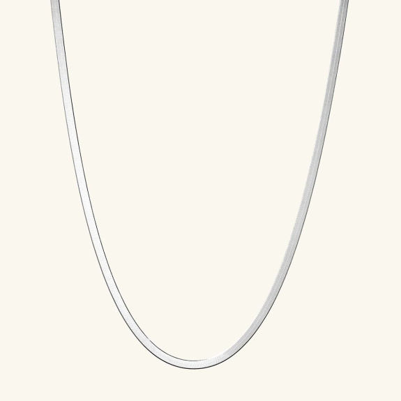 Herringbone Necklace Silver - 47 cm in der Gruppe Shop / Halsketten bei ANI (ANI635)