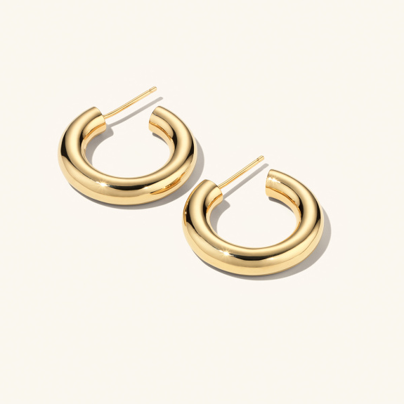 Bold Hoops Gold - 25 mm in der Gruppe Shop / Ohrringe bei ANI (ANI636)