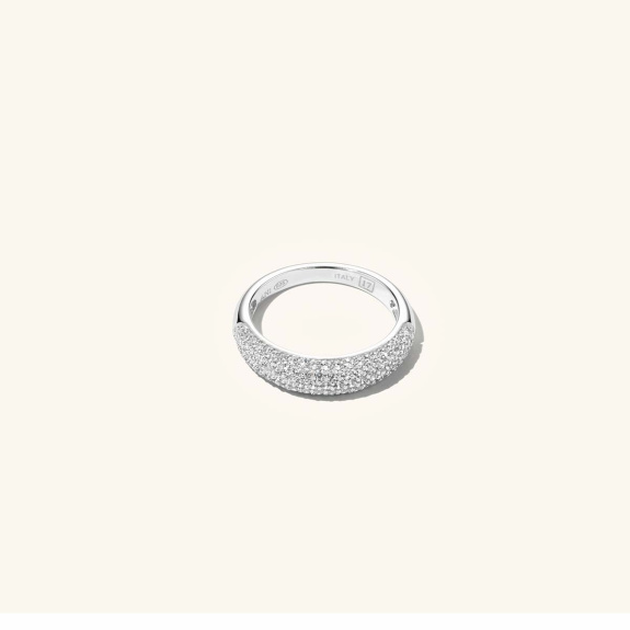 Half Pavé Ring Silver in der Gruppe Shop / Ringe bei ANI (ANI667)